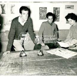 Santos Chávez, Eduardo Parra, Francisco Rivera y Marina Pinto. Fotografía, c.1962